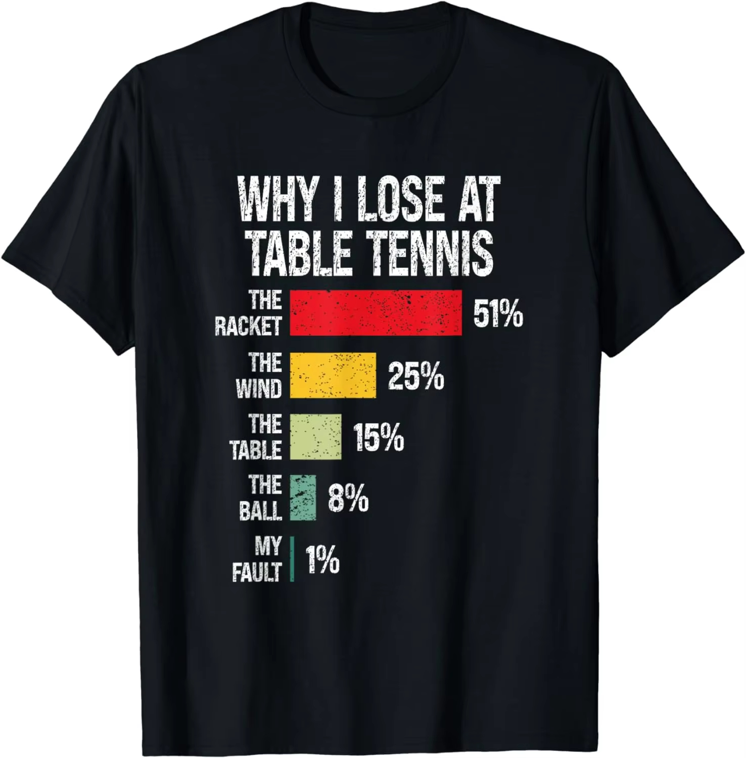 Table Tennis Graphics - Kaos Grafis Lucu Menggambarkan Mengapa Saya