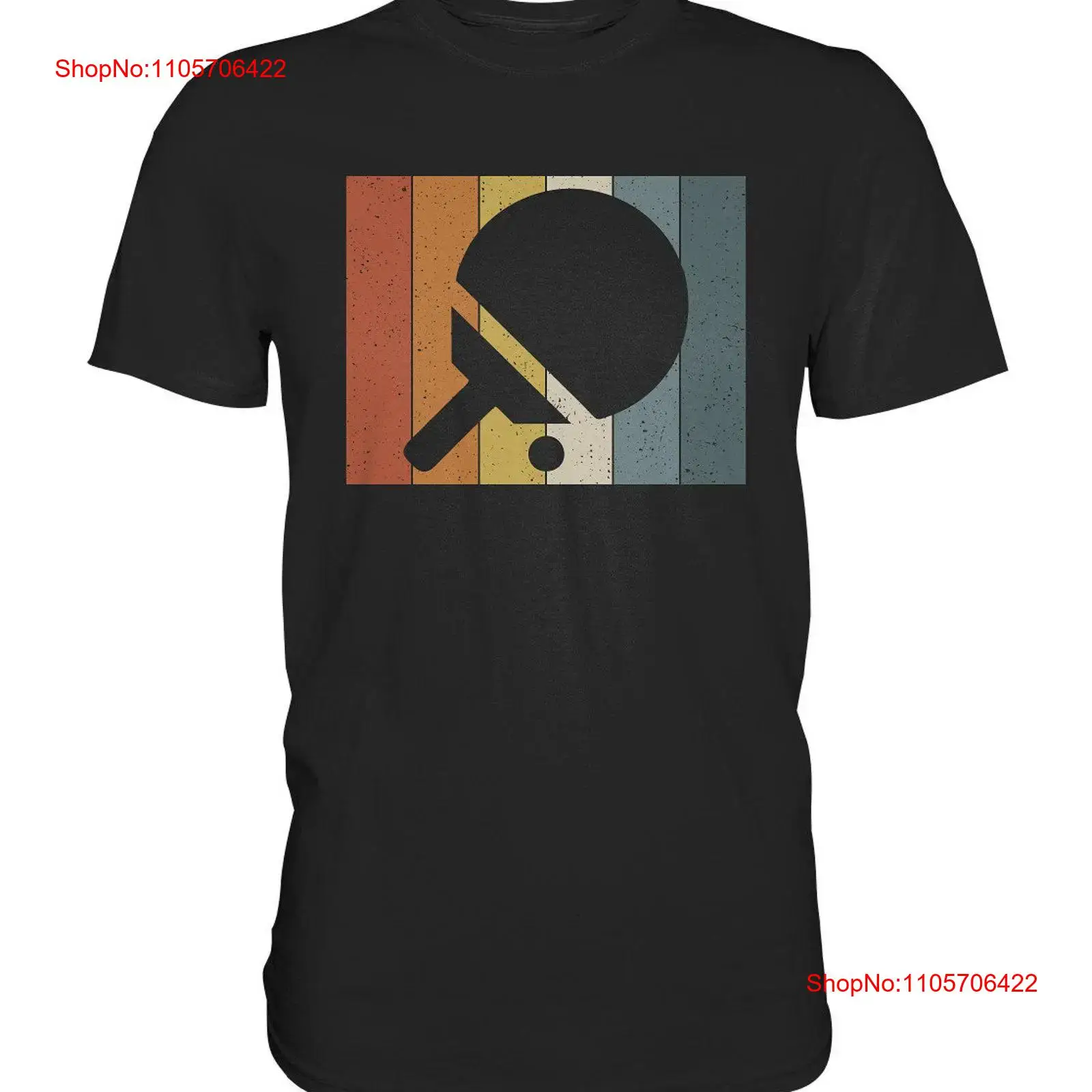 Table Tennis Graphics - Kaos Tenis Meja Retro Trowel Vintage