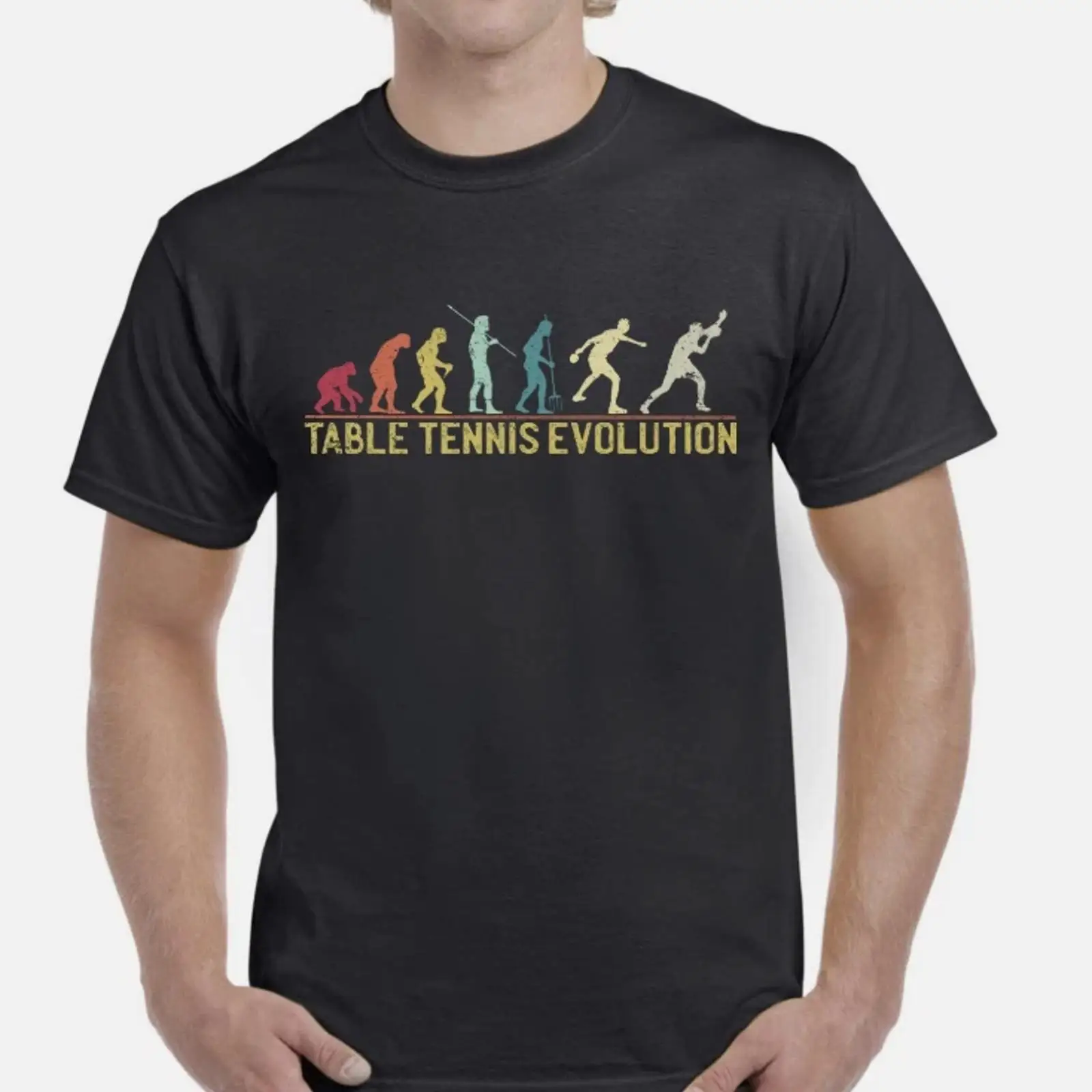 Table Tennis Graphics - Kaos Oblong Terbaik untuk Ayah, Motif