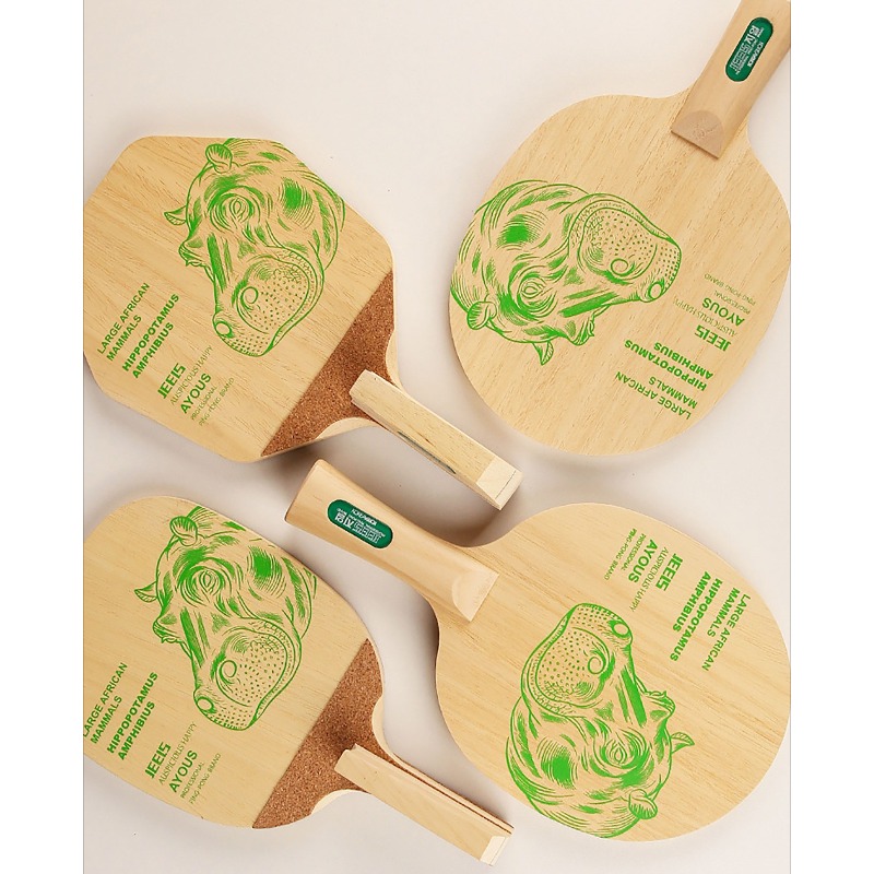 JEELS Green Hippo 1 Ply Ayous  - Table Tennis In Japanese ulasan dan harga