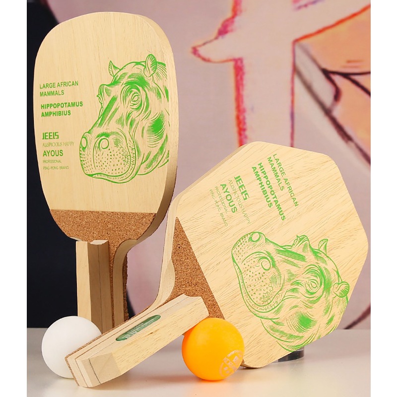 JEELS Green Hippo 1 Ply Ayous  - Table Tennis In Japanese ulasan dan harga