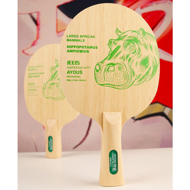JEELS Green Hippo 1 Ply Ayous  - Table Tennis In Japanese ulasan dan harga