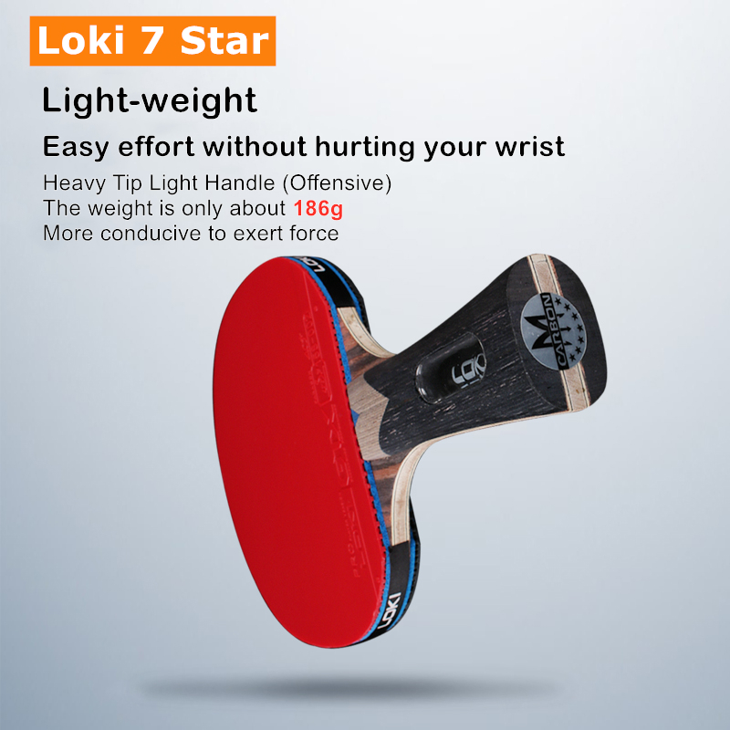 Loki 7 Bintang Tenis Meja Rake - Table Tennis Bat Butterfly ulasan dan harga