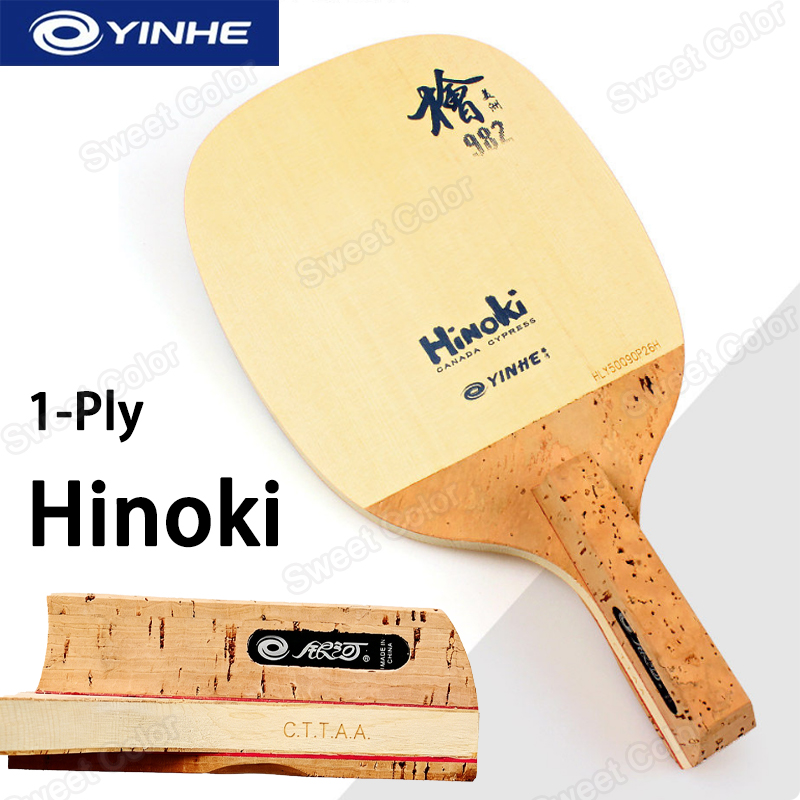 YINHE 982 1-Ply Solid Hinoki W - Table Tennis In Japanese ulasan dan harga