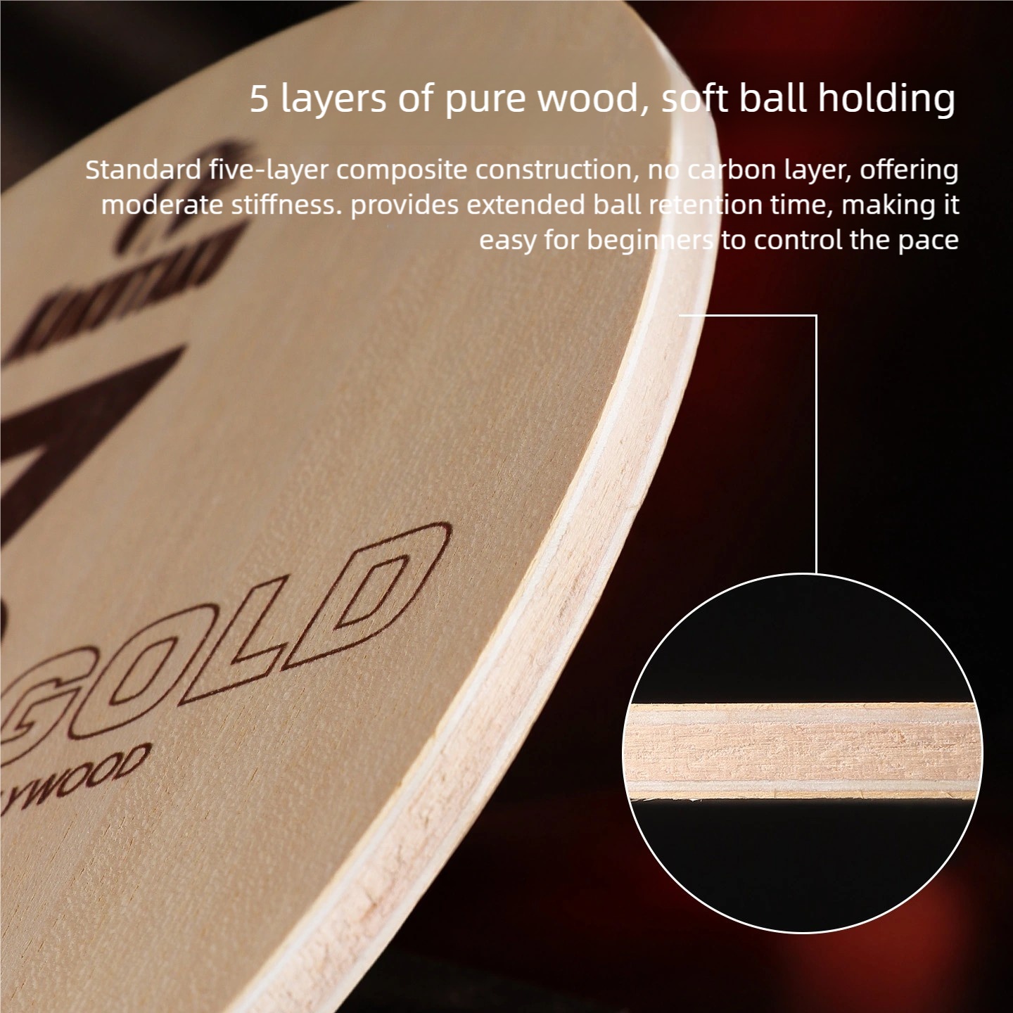 KOKUTAKU 730G1 5-Ply All-Wood  - Table Tennis In Japanese ulasan dan harga