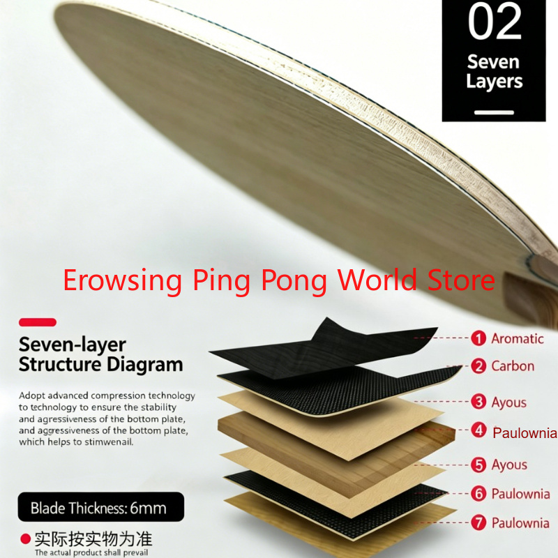 Shenlong Wood ALC Carbon Table - Table Tennis In Japanese ulasan dan harga