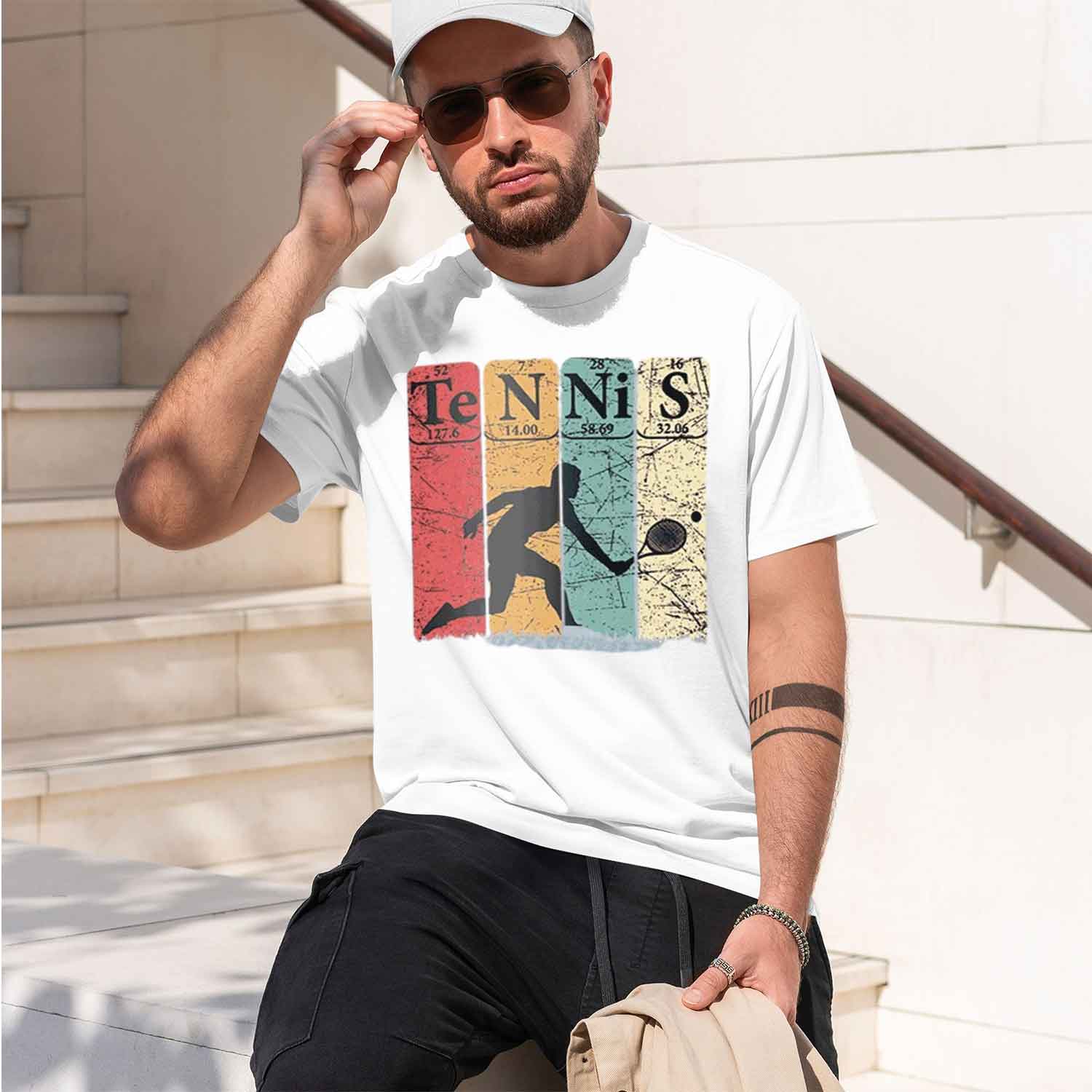 Kaos Pria Vintage Motif Elemen - Table Tennis Graphics ulasan dan harga