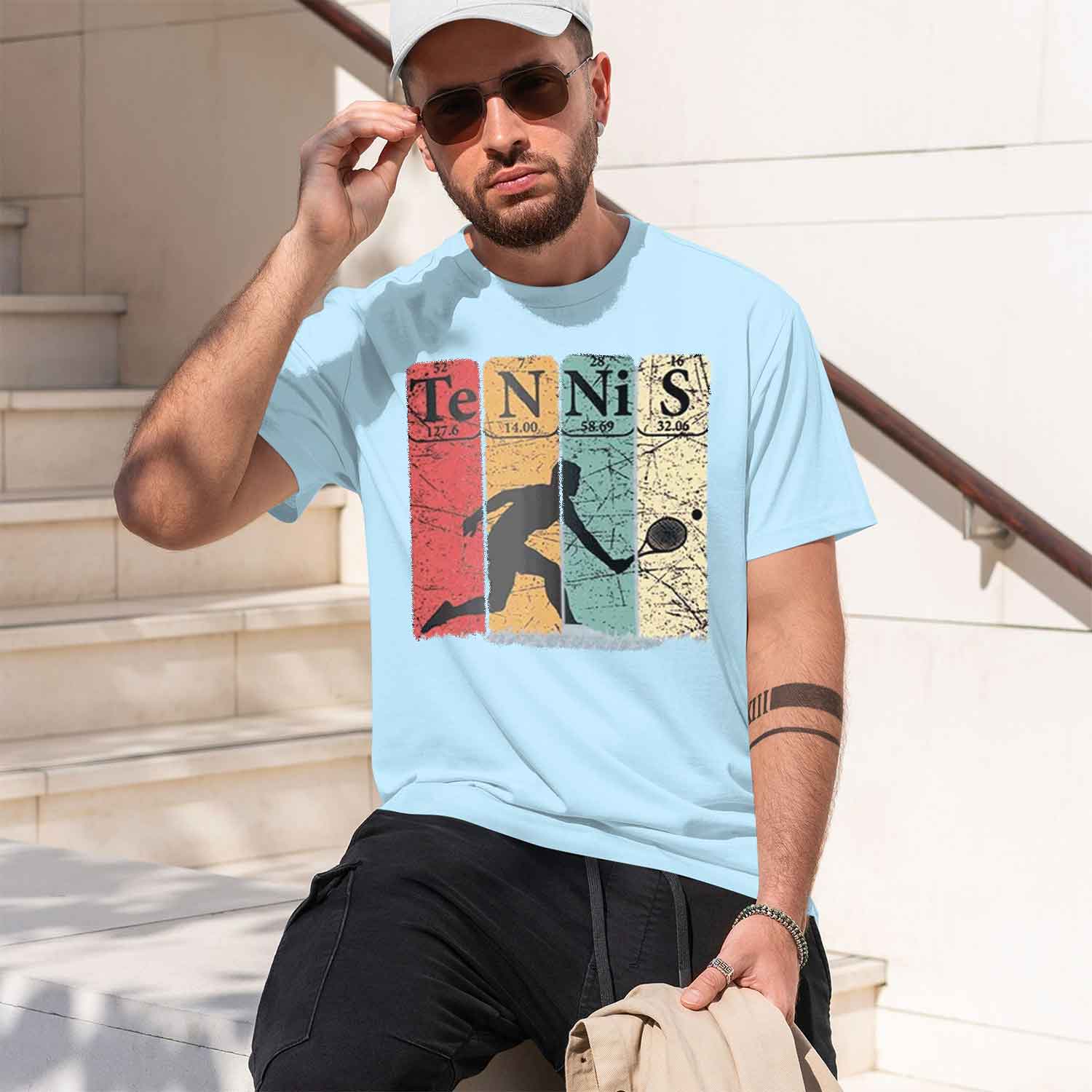 Kaos Pria Vintage Motif Elemen - Table Tennis Graphics ulasan dan harga