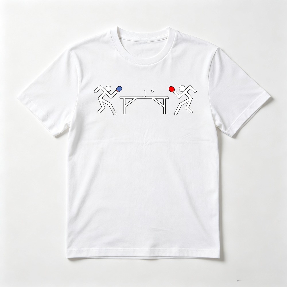Kaos Oblong Pemain Tenis Meja/ - Table Tennis Graphics ulasan dan harga