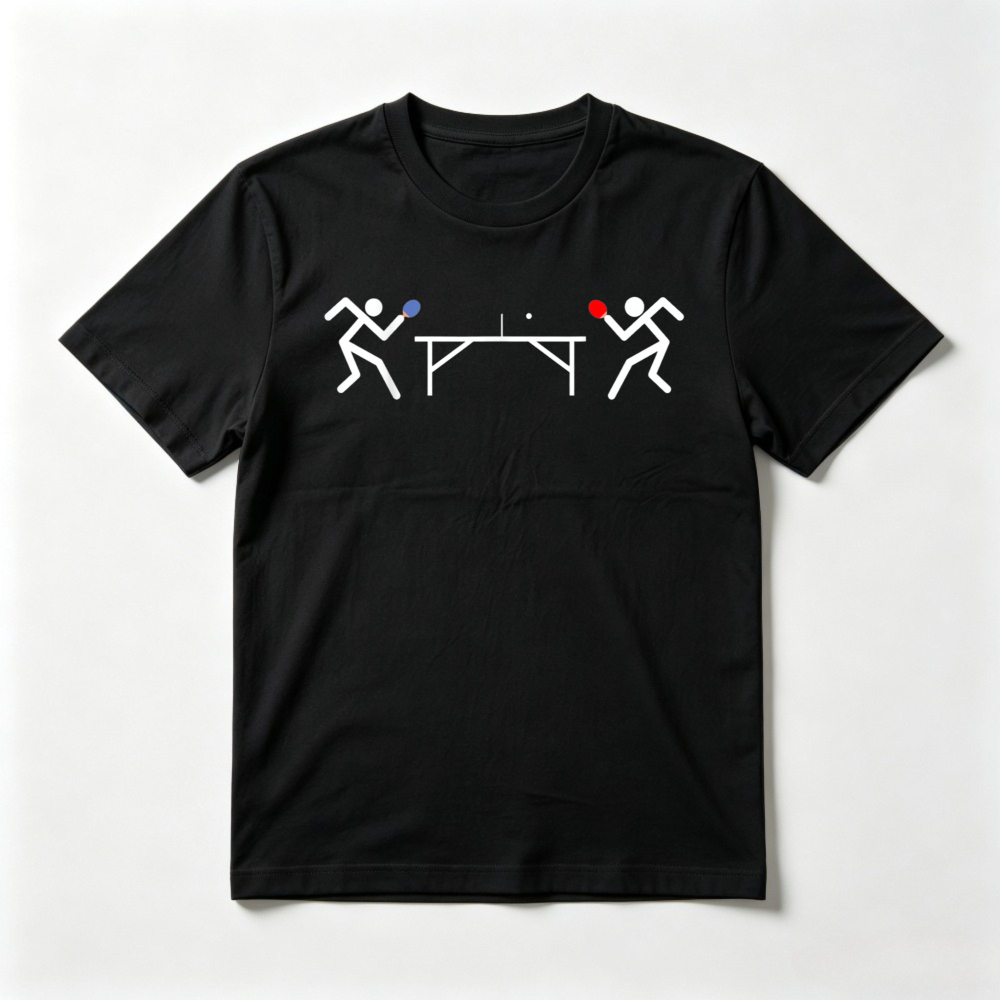 Kaos Oblong Pemain Tenis Meja/ - Table Tennis Graphics ulasan dan harga