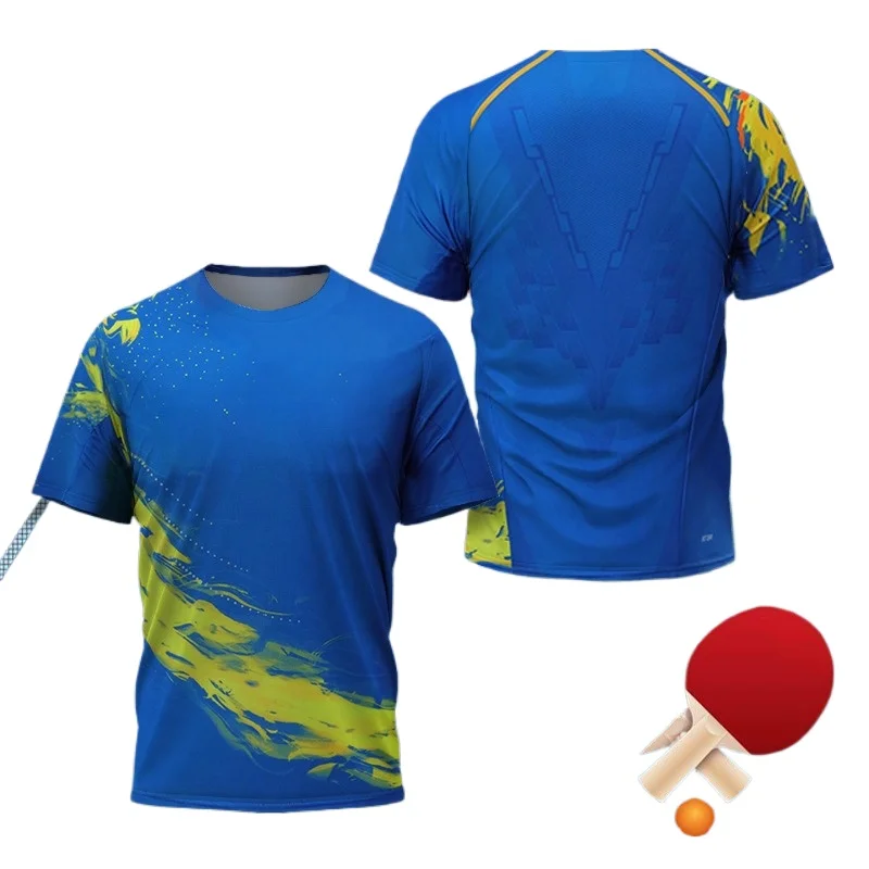 Kaus Grafis Tenis Meja CHINA D - Table Tennis Graphics ulasan dan harga