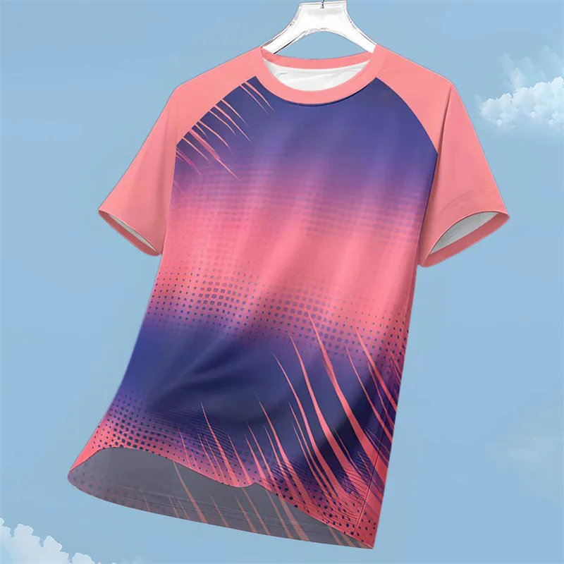 Kaos Olahraga 3D Print Grafis  - Table Tennis Graphics ulasan dan harga